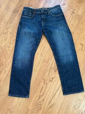 Mavi Men's 34/30 Blue Straight Jeans